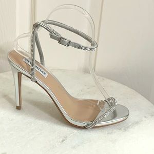 Steve Madden Festive Strappy Rhinestone Heels 8.5